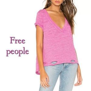 Free people relaxed azalea top NWT